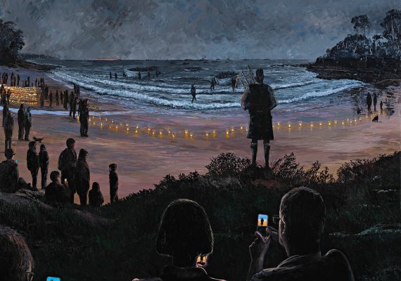 Margaret Hadfield  – #lest we forget @ Wimbie Beach
